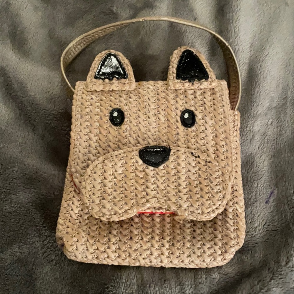Mini CUTE dog face purse (very mini) NWOT
